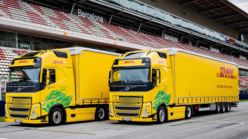 DHL: Grüne Lkw-Flotte für die Formel 1-Logistik