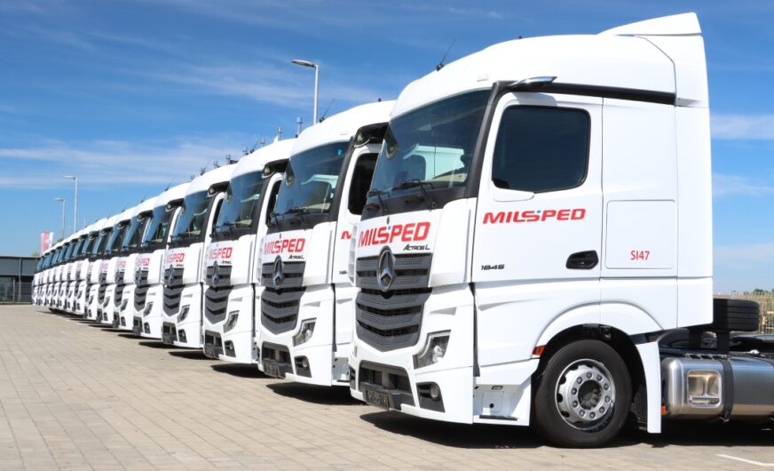 60 neue Lkw in der Flotte der Milšped Group