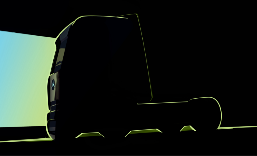 Mercedes-Benz Trucks zeigt Teaser-Motiv des eActros 600
