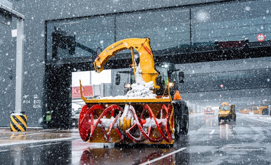 1.500 Lkw-Ladungen mit Schnee am Flughafen Wien