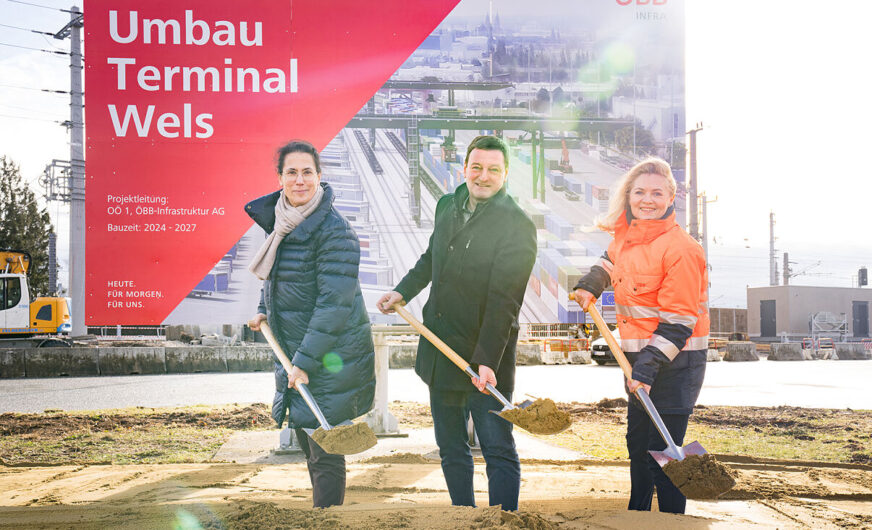ÖBB Infra: Baustart für den neuen KV-Terminal Wels