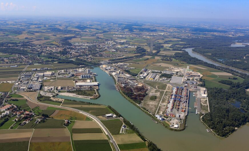 Ennshafen: 2023 deutlich weniger Güterumschlag