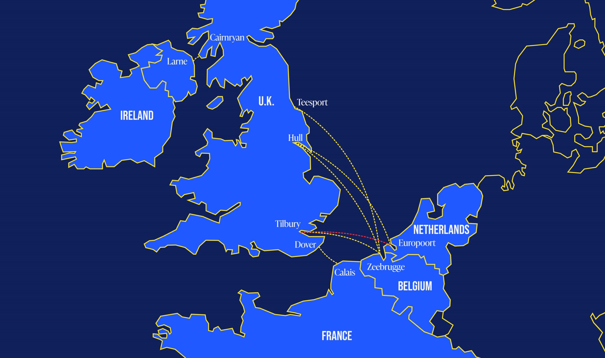 London – Rotterdam: Neue Frachtroute von P&O Ferries