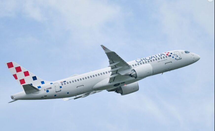 Croatia Airlines: Erster A220-Jet in neuer Lackierung