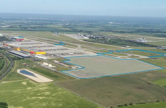 Flughafen Leipzig/Halle vor Ausbau für die Luftfracht