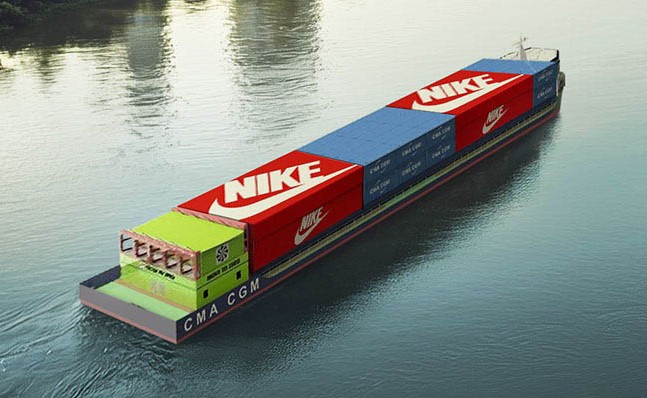 CMA CGM: E-Binnenschiff für Nike in Vietnam