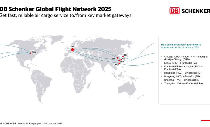 Logistiker DB Schenker eröffnet neue Luftfrachtroute