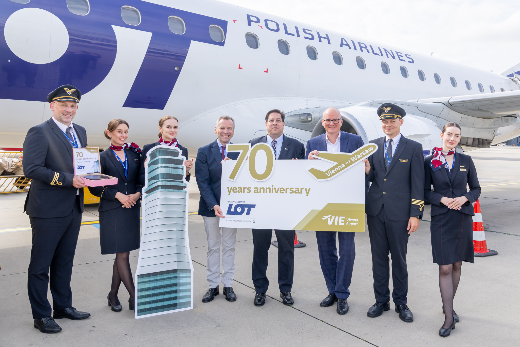ロットポーランドの航空会社は、ウィーンでラウンド記念日を祝います