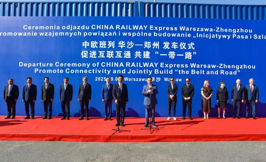 Erster Güterzug rollt von Polen über die Neue Seidenstraße