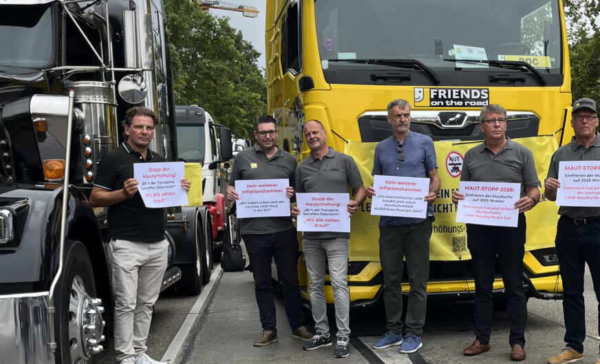 Lkw-Maut: Transporteure drohen mit weiteren Protesten