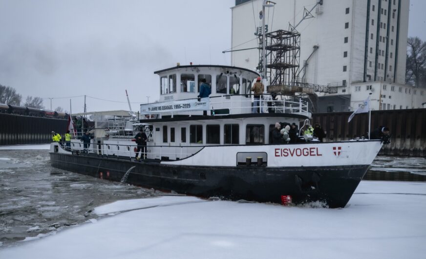 Hafen Wien: „MS Eisvogel“ legt den Winter auf Eis