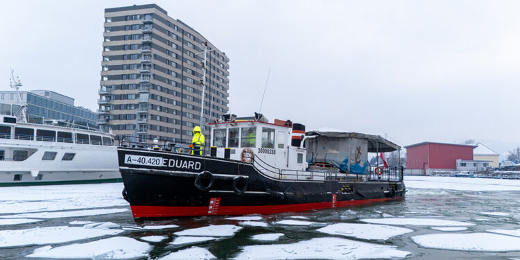 Linz AG Hafen: Hochsaison für die „MS Eduard“