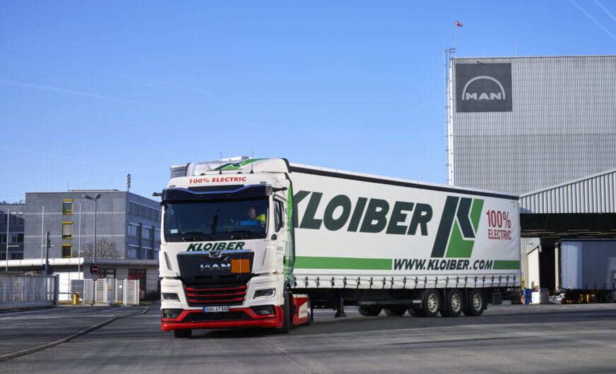 Kloiber fährt für MAN jetzt mit Zero-Emission