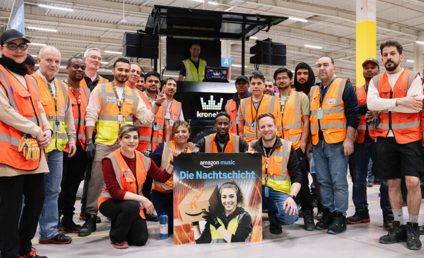 Logistik im Takt der Musik bei Amazon in Wien-Liesing