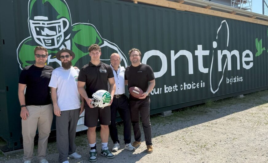 Ontime Logistics packt American Football in Container