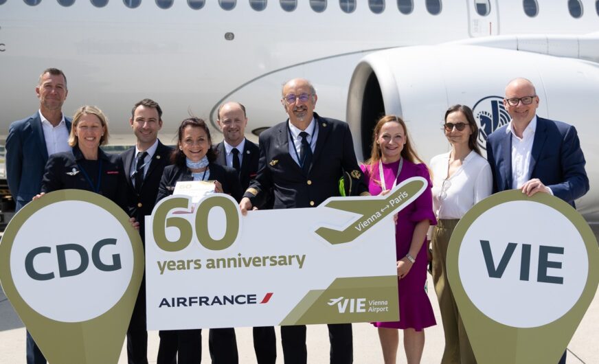 Air France feiert 60 Jahre Direktflug Wien–Paris