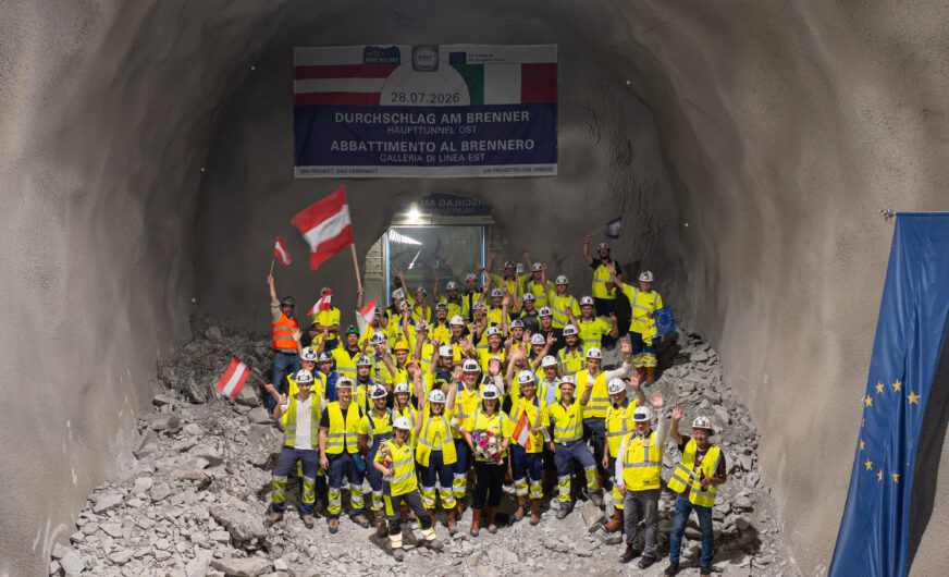 Porr und Marti: Historischer Moment am Brenner Basistunnel