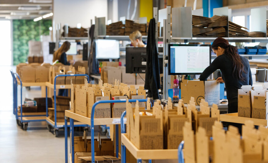 Niceshops vor zentraler Bündelung der Logistikprozesse