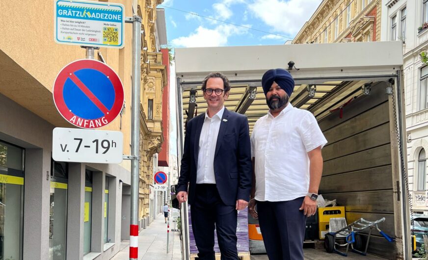 Grätzl-Ladezonen in fünf weiteren Wiener Bezirken