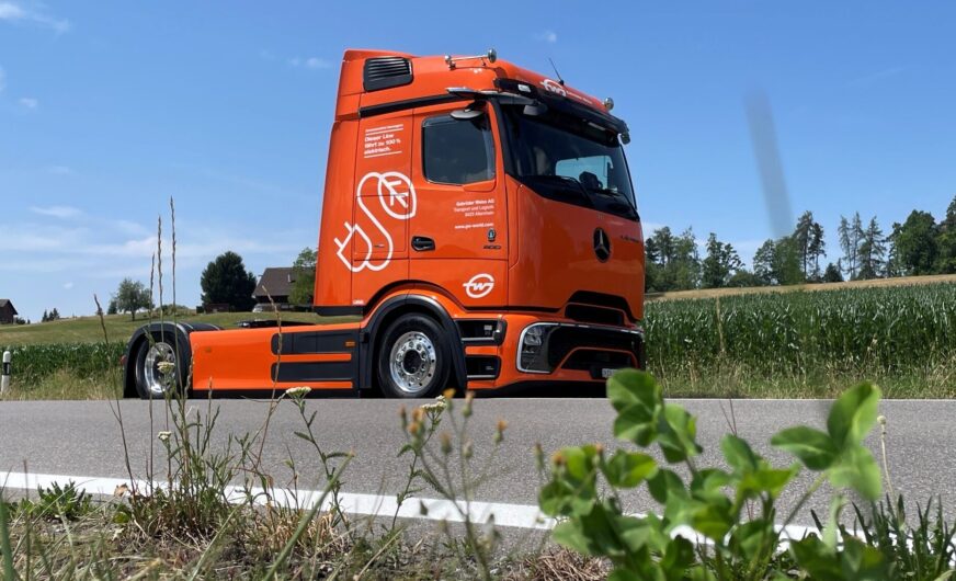 Gebrüder Weiss jetzt mit einem E-Lkw-Trio in der Schweiz