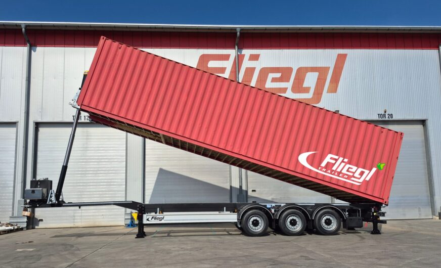 Fliegl Trailer jetzt auch mit 40-Fuß-Kippcontainer