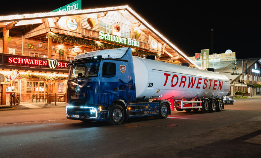 Vom Oktoberfest zum Wasen: Der eActros zapft die Zukunft an