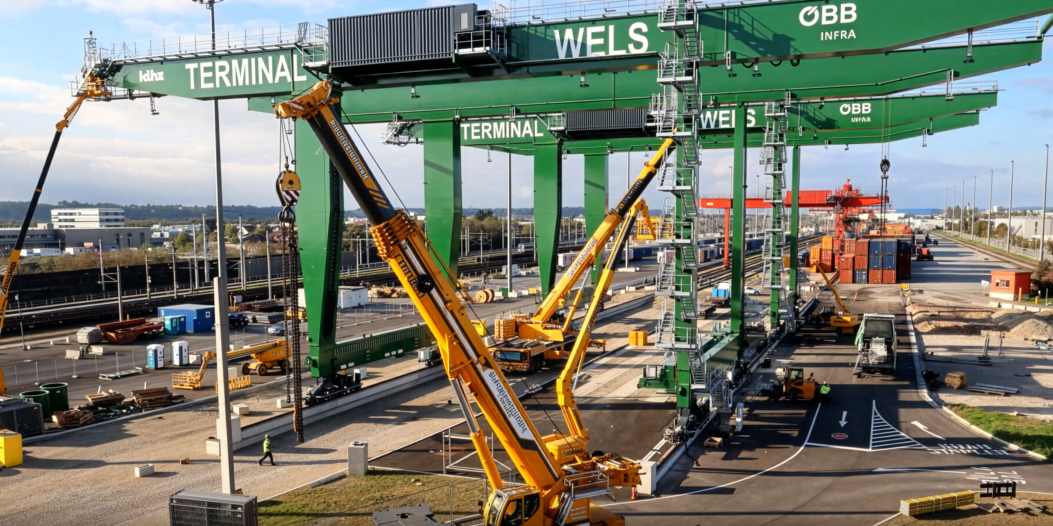 Mehr Kranpower in Wels für den Intermodalverkehr