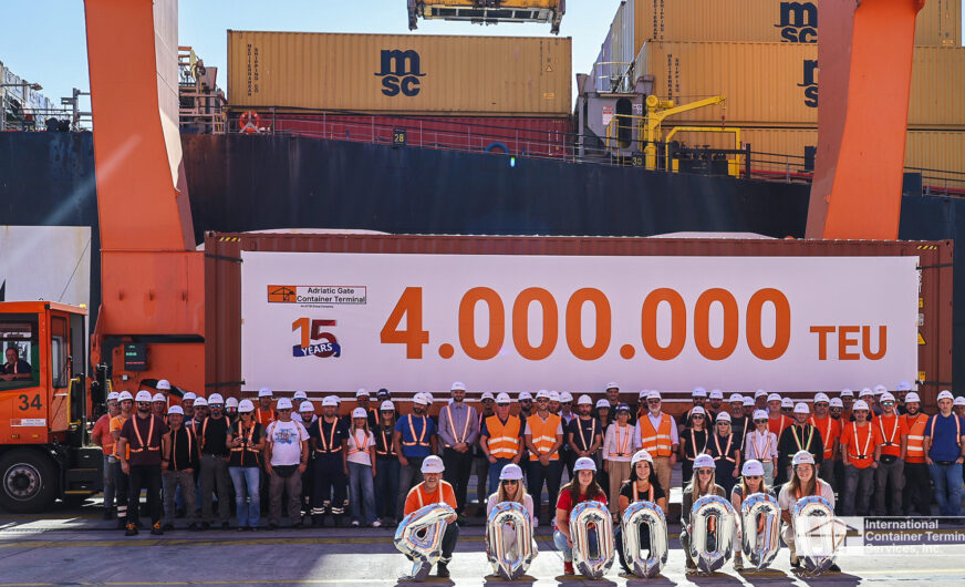 15 Jahre AGCT: 4 Mio. TEU über den Hafen Rijeka